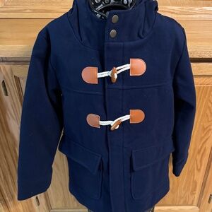 Boys Cat & Jack Warm Blue Winter Pea Coat Medium Brand New Classic Casual